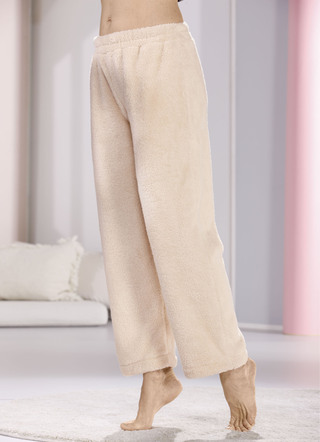 Lange loungebroek met elastische tailleband