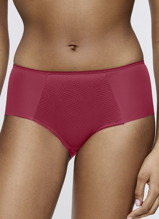 Slips - Triumph slip met jacquard inzetstuk aan de voorkant, in Größe 036 bis 048, in Farbe BORDEAUX Ansicht 1