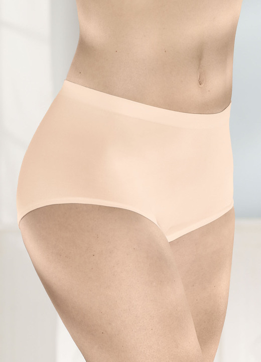 Slips - Sloggi two-pack slips zonder zijnaden, in Größe L (44/46) bis XXL (52/54), in Farbe PUDER Ansicht 1