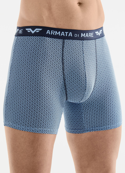 Pants & boxershorts - Drie-pack broeken met elastische tailleband, in Größe 005 bis 011, in Farbe 3X BLAU-MARINE