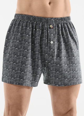 Drie-pack boxershorts met all-over design