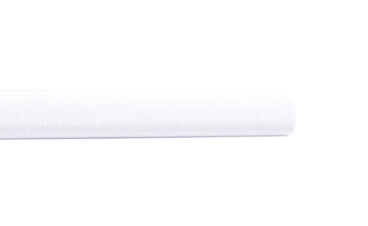 Hoeslakens - Zachte jersey hoeslakens van katoen, in Größe 133 (1 hoeslaken 90-100/200 cm) bis 232 (1 laken, 220/260 cm), in Farbe WEISS Ansicht 1