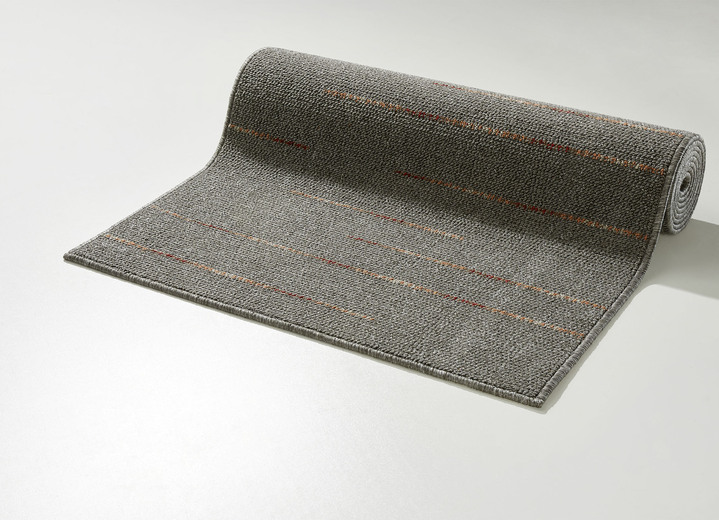 Tapijten - Eersteklas op maat gemaakte hardlopers, in Größe 102 (Loper, 67 cm breed) bis 106 (Loper, 100 cm breed), in Farbe DUNKELGRAU Ansicht 1