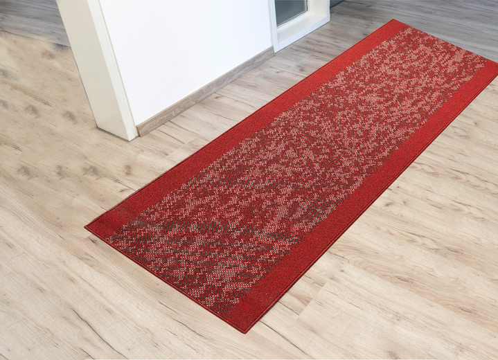 Tapijten - Duurzame en mooie hardlopers, in Größe 102 (Loper, 67 cm breed) bis 106 (Loper, 100 cm breed), in Farbe ROT Ansicht 1