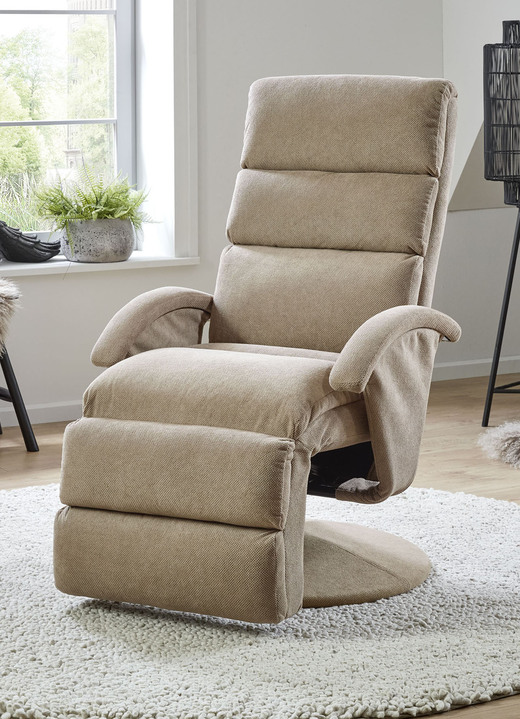 TV fauteuil / relaxfauteuil - Comfortabele relaxfauteuil, in Farbe CAPPUCCINO Ansicht 1
