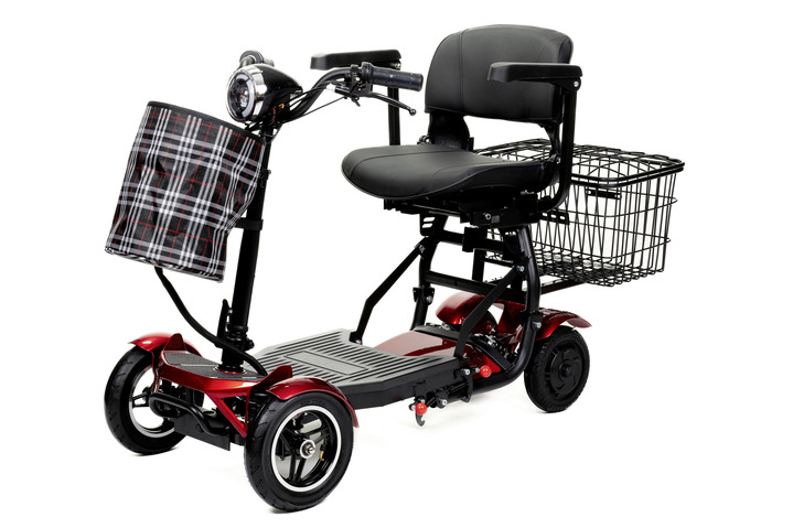 Elektrische mobile - 4-wiel scooter van Antar, in Farbe ROOD Ansicht 1