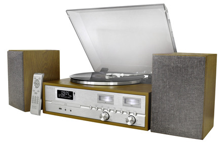 Nostalgisch stereosysteem met DAB+