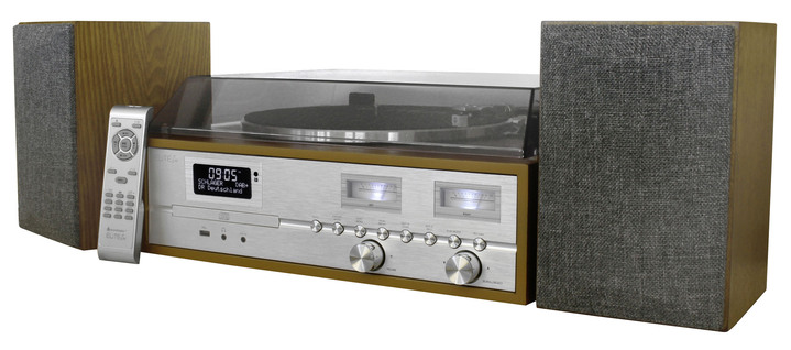 Nostalgische apparaten - Nostalgisch stereosysteem met DAB+, in Farbe BRAUN Ansicht 1