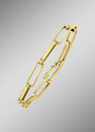 Gouden schakelarmband