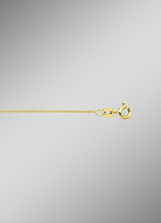 Stijlvolle platte kinketting van goud