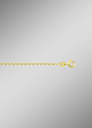 Diamantgeplateerde gouden ankerketting