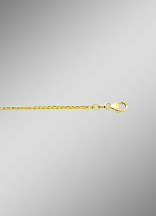 3-strengs gouden gevlochten ketting