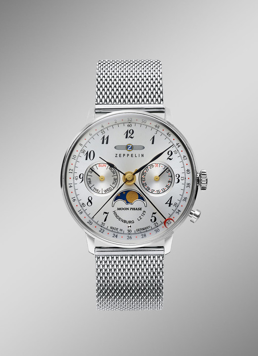 Partnerhorloges - Zeppelin quartz partnerhorloges uit de Hindenbrurg-serie, in Farbe , in Ausführung Dameshorloge Ansicht 1