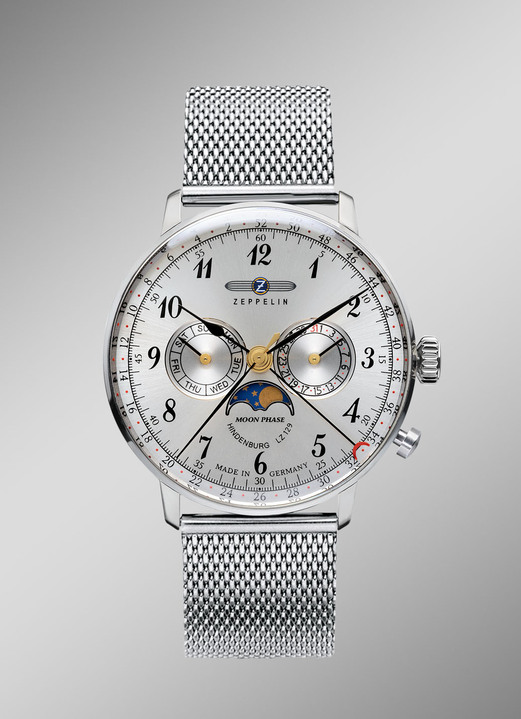 Partnerhorloges - Zeppelin quartz partnerhorloges uit de Hindenbrurg-serie, in Farbe , in Ausführung Herenhorloge Ansicht 1