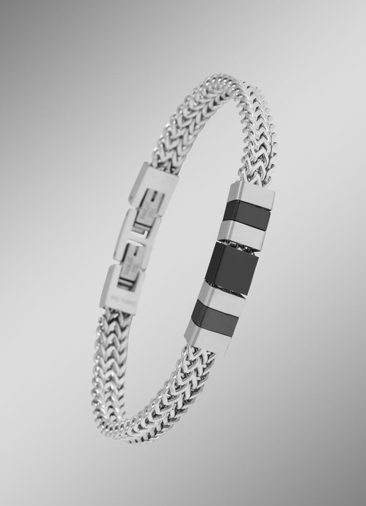 armband - Verfijnde armband van hoogwaardig roestvrij staal, in Farbe  Ansicht 1