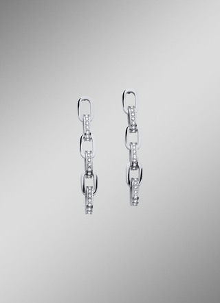 Elegante oorbellen met fonkelende kristallen