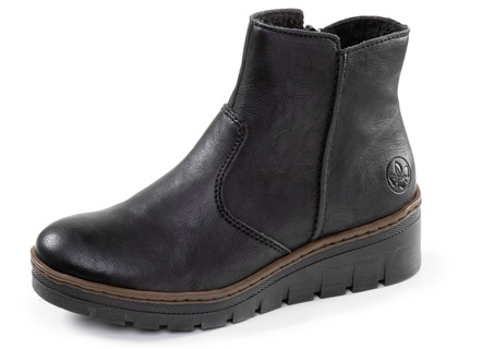 Rieker, gevoerde dames enkellaarsjes, winterschoenen, met rits