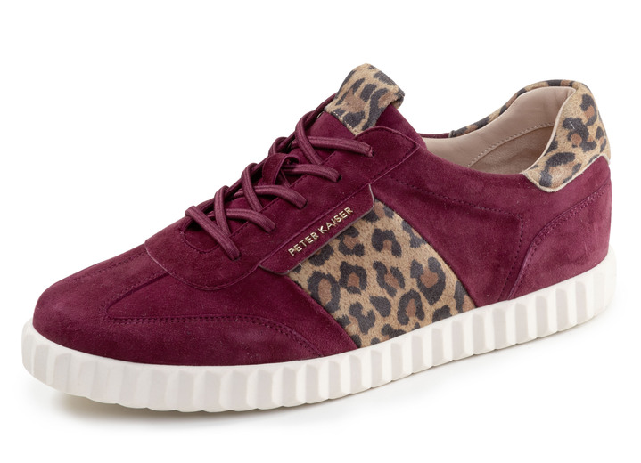 Instappers & veterschoenen - Peter Kaiser, trendy damessneakers, met uitneembaar voetbed, in Größe 3 1/2 bis 8, in Farbe BORDEAUX-BRUIN Ansicht 1