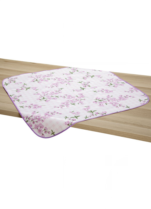 Tuin tafelkleden - Tafelzeilen van hoogwaardig en gemakkelijk te onderhouden oliedoek, in Größe 108 (middelkleed, 80/80 cm) bis 170 (tafelkleed ovaal, 155/220 cm), in Farbe ROSÉ Ansicht 1