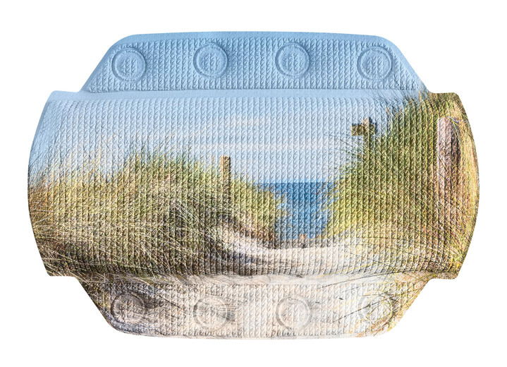 Badkamer-accessories - Veiligheidsinlegzolen met stranddesign, in Größe 300 (antislipmat douche, 55 x 55 cm) bis 302 (Nekkussen, 32 x 22 cm), in Farbe MULTICOLOR Ansicht 1