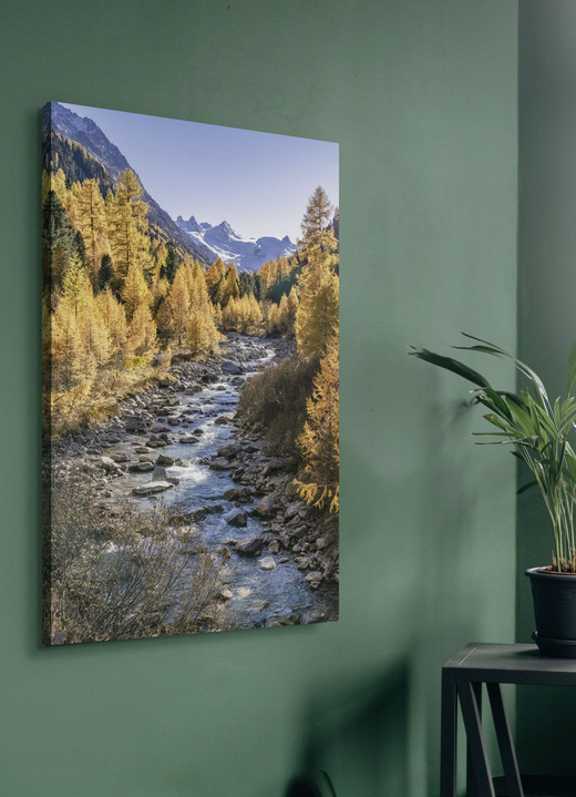 Landschap - Hoogwaardig digitaal bedrukt canvas schilderij, in Farbe KLEURRIJK Ansicht 1