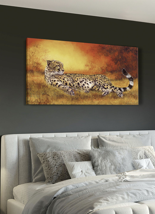 Dieren - Hoogwaardig canvas schilderij met digitale print, in Farbe KLEURRIJK Ansicht 1