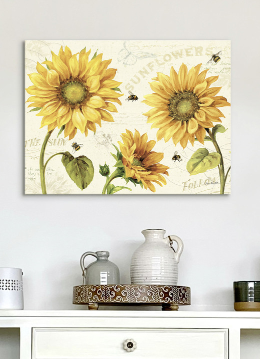Schilderijen - Hoogwaardig canvas schilderij, in Farbe GEEL-CRÈME Ansicht 1