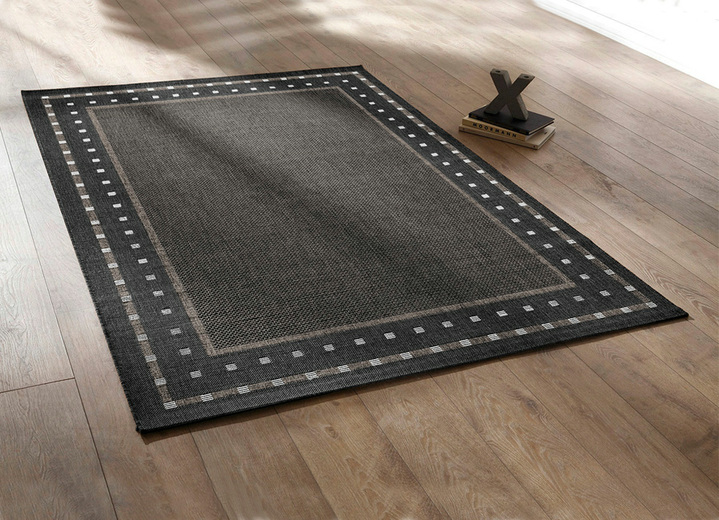 Tapijten - Duurzame bruggen en tapijten, in Größe 112 (vloerkleed, 60 x 110 cm) bis 288 (tapijt, 240 x 340 cm), in Farbe ANTRACIET Ansicht 1