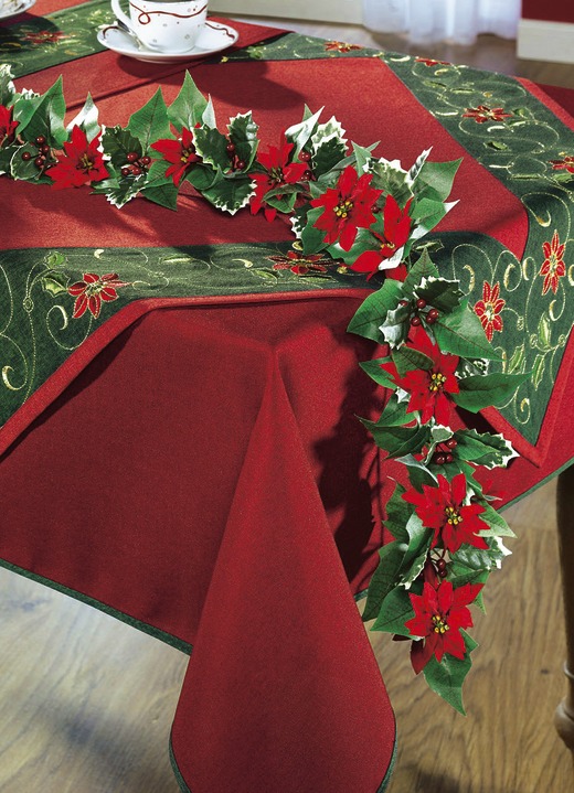 Woontextiel - Effen gekleurd onderdeken, in Größe 150 (onderlaken rond, ؠ150 cm) bis 190 (Onderlaken, 130/170 cm), in Farbe ROOD