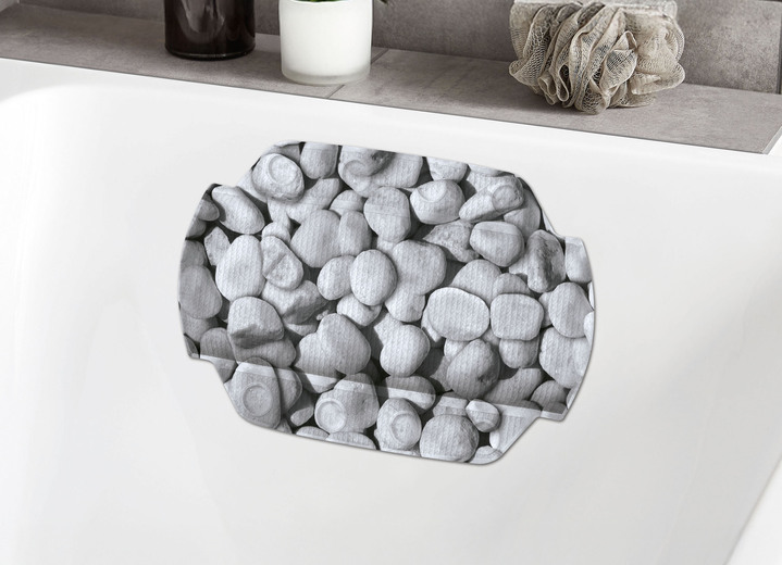 Badkamer-accessories - Antislipmatten van Kleine Wolke, in Größe 300 (Douchemat, 55 x 55 cm) bis 302 (Nekkussen, 32 x 22 cm), in Farbe GRIJS Ansicht 1
