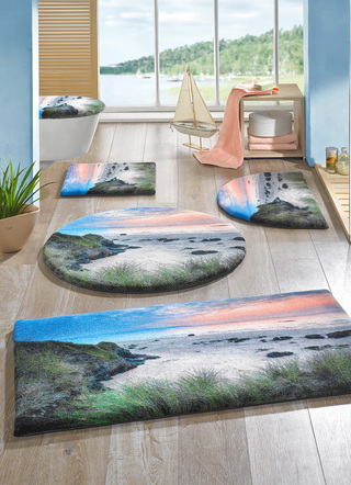 Badkamerset met antislip latex achterkant