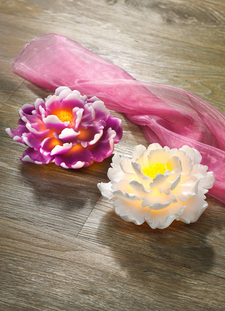 Kunststof LED-chrysant
