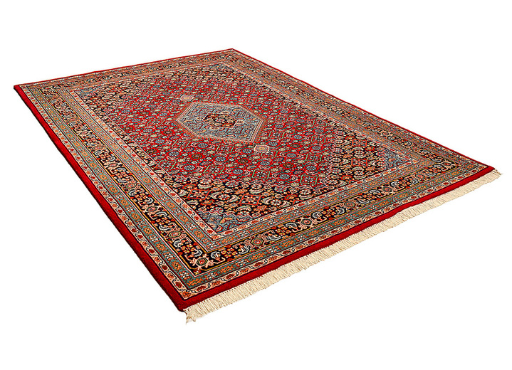 Tapijten - Handgeknoopte bruggen, tapijten en galerijen van 100% scheerwol, in Größe 101 (Brug, 40 x 60 cm) bis 313 (rond tapijt, ø 250 cm), in Farbe ROOD, in Ausführung Kwaliteit Special Ansicht 1