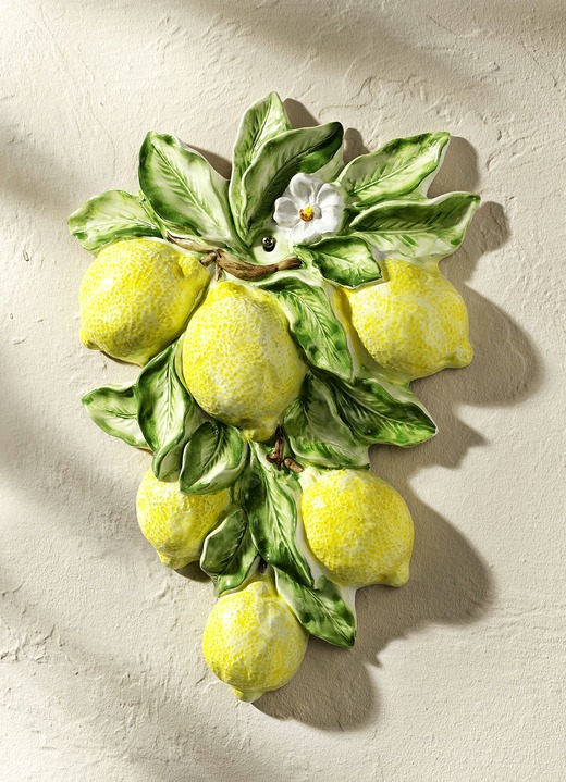 Cadeau-ideeën - Wanddecoratie van Italiaanse keramiek, in Farbe GEEL Ansicht 1