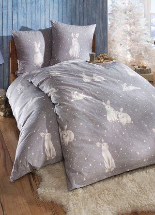 Elegante fijnflanel beddengoedset van katoen