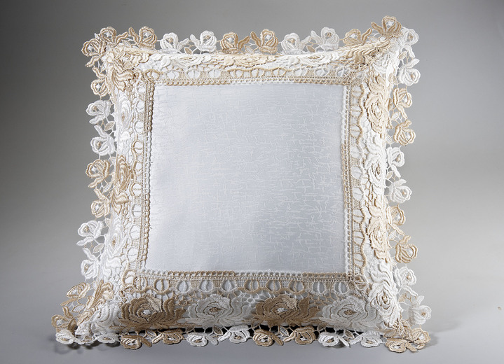 Decoratiekussens & slopen - Tafelkleed met kanten rand, in Größe 101 (Loper, 40 x 90 cm) bis 404 (Kussensloop, 40 x 40 cm), in Farbe ROOM Ansicht 1
