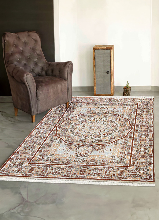 SALE - Bijzonder dunne vloerkleden en tapijten, in Größe 102 (Brug, 60 x 115 cm) bis 249 (tapijt, 160 x 230 cm), in Farbe BEIGE Ansicht 1
