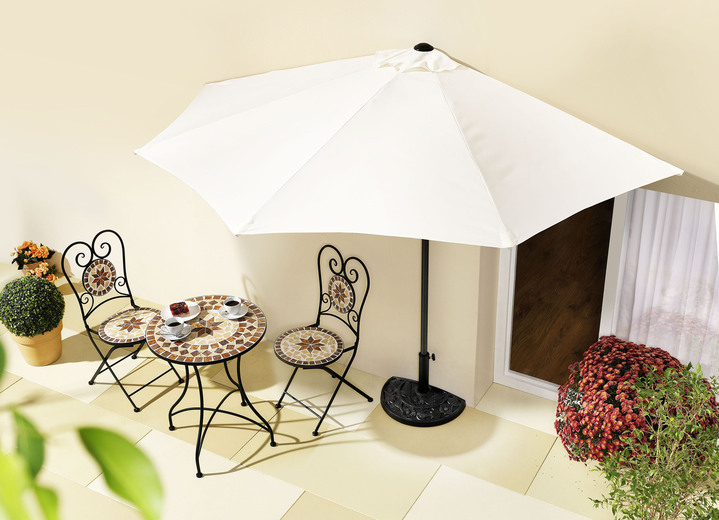 Inkijk- & zonwering - Scherm met uv-bescherming 50+, in Farbe BEIGE, in Ausführung halfrond Ansicht 1