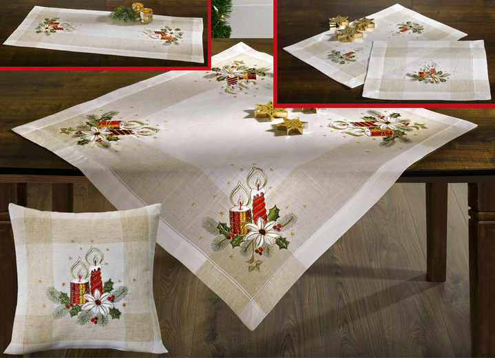 Woontextiel - Tafel- en kamerdecoratie in fijne kwaliteit, in Größe 101 (tafelkleedjes 35 x 50 cm) bis 404 (kussensloop 40 x 40 cm), in Farbe