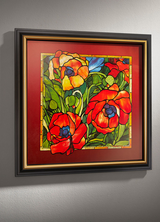 Schilderijen - Goebel porseleinen afbeelding van kunstenaar Louis Comfort Tiffany, in Farbe MULTICOLOR