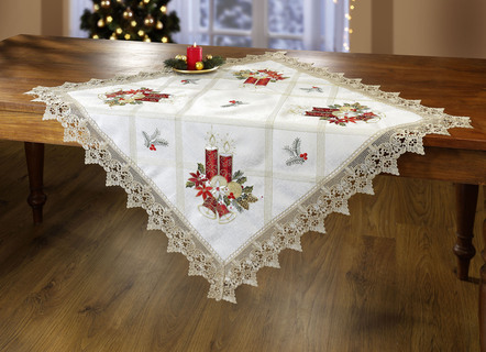 Feestelijke tafel- en kamerdecoratie met macramérand