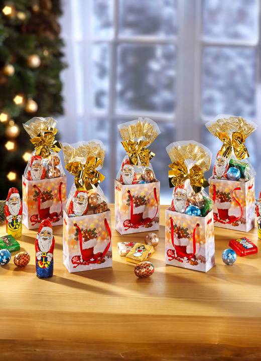 Kerstmis - Set van 5 zakjes inclusief zoete vulling, in Farbe MULTICOLOR Ansicht 1
