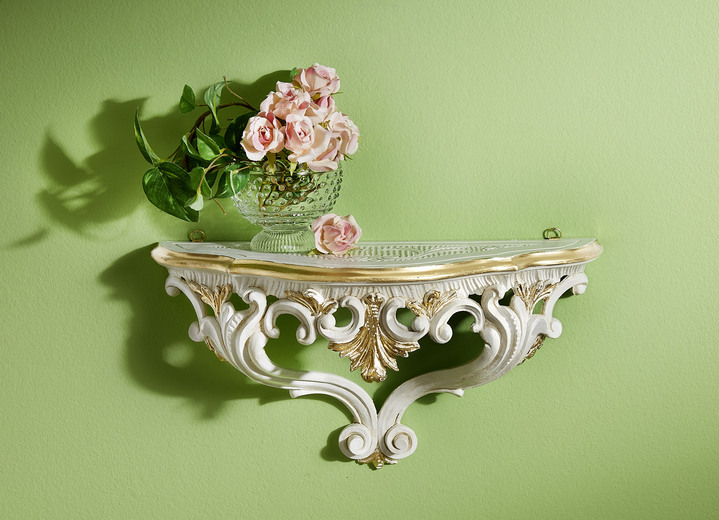 Woonaccessoires - Wandconsole in barokstijl, in Farbe IVOORGOUD Ansicht 1