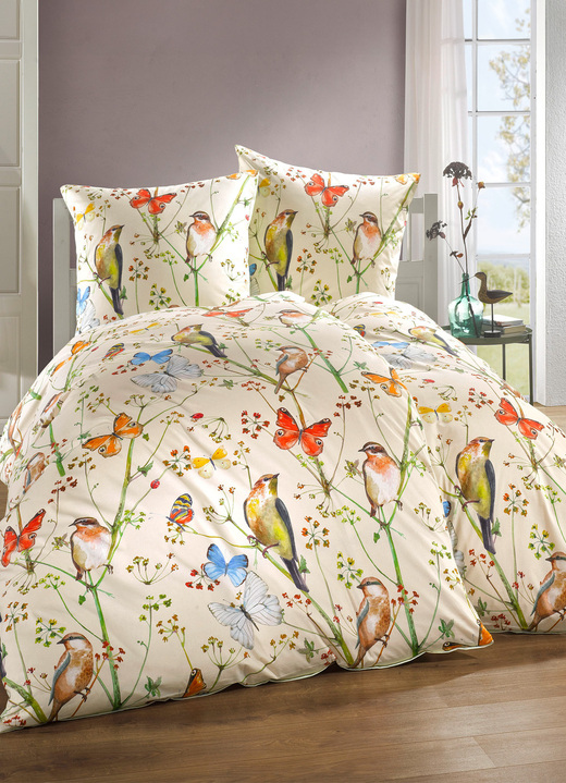 - Zacht-Renforcé beddengoedset met all-over digitale print, in Farbe MULTICOLOR Ansicht 1
