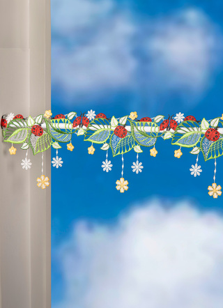Paaldecoratie met lieveheersbeestjesmotief