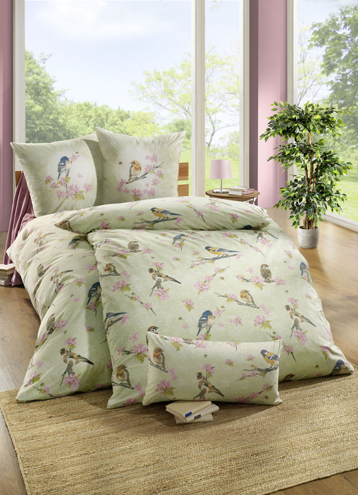 Beddengoed - Beddengoedset met ritssluiting, in Größe 111 (40 x 80 cm + 135 x 200 cm) bis 412 (4-delige voordeelset), in Farbe LIND Ansicht 1