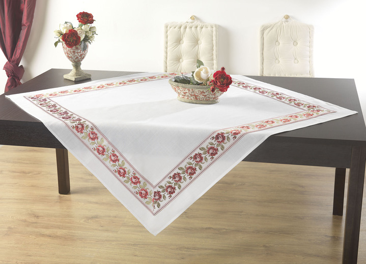 Tafellakens - Tafel- en kamerdecoratie, in Größe 101 (Kleedje, 35 x 50 cm) bis 404 (Kussensloop, 40 x 40 cm), in Farbe SECT-MEERKLEURIG Ansicht 1