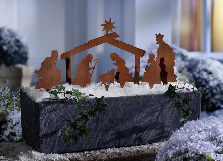Tuin - Decoratieve pluggen, 7 stuks, gemaakt van metaal met roestlook, in Farbe ROEST, in Ausführung Kribbe Ansicht 1