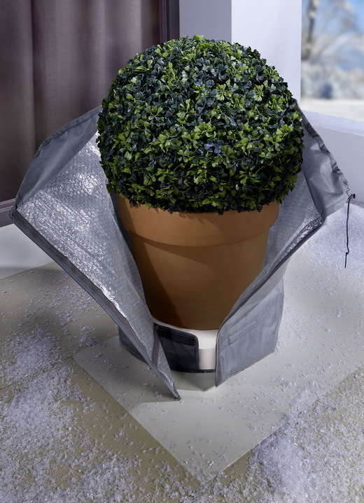 Tuin - Winterpotbescherming IJs, in Farbe GRIJS, in Ausführung klein Ansicht 1