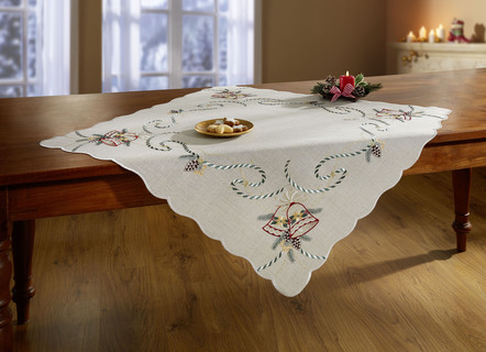 Tafel- en kamerdecoratie met echt Plauen-borduurwerk
